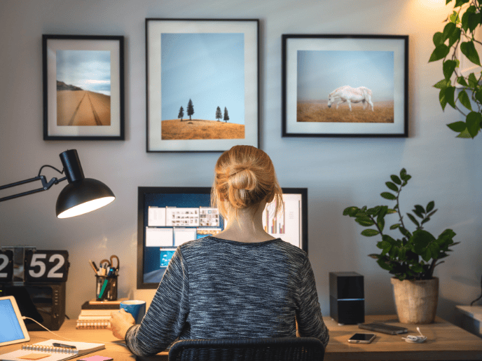 Self-employed estate agent. setting up an office